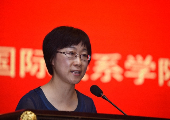 北京大学国际关系学院党委书记李寒梅致辞
