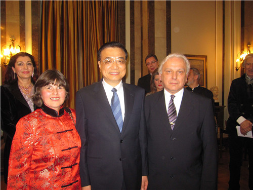 李克强总理和玛丽娜校友夫妇