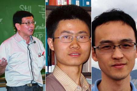 左起:张益唐、恽之玮、张伟